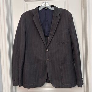 Paul Smith Cotton Linen Patch Pocket Blazer Made in Portugal Size 44/54